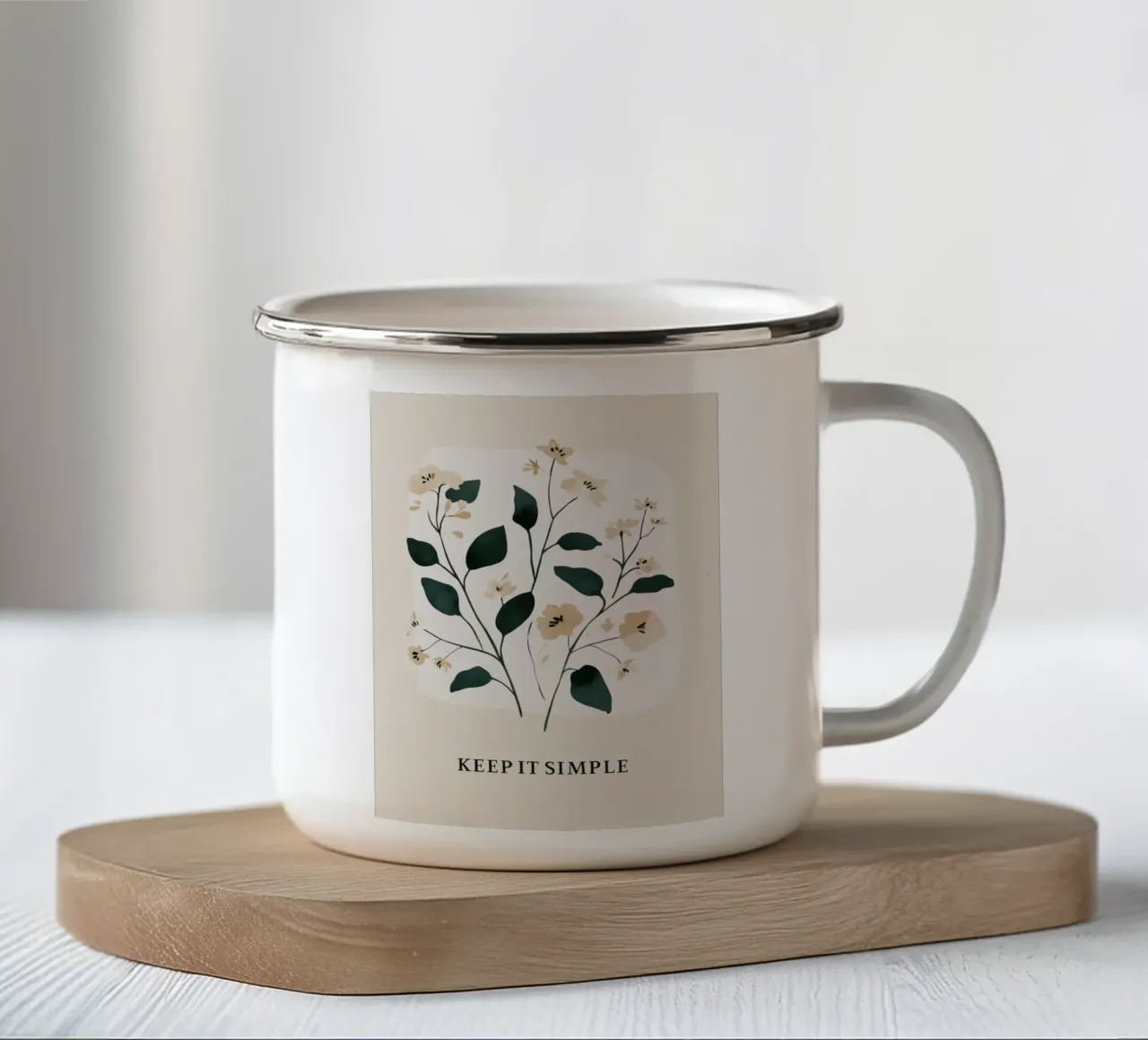 Keep It Simple No 2 tazza in smalto da treechild