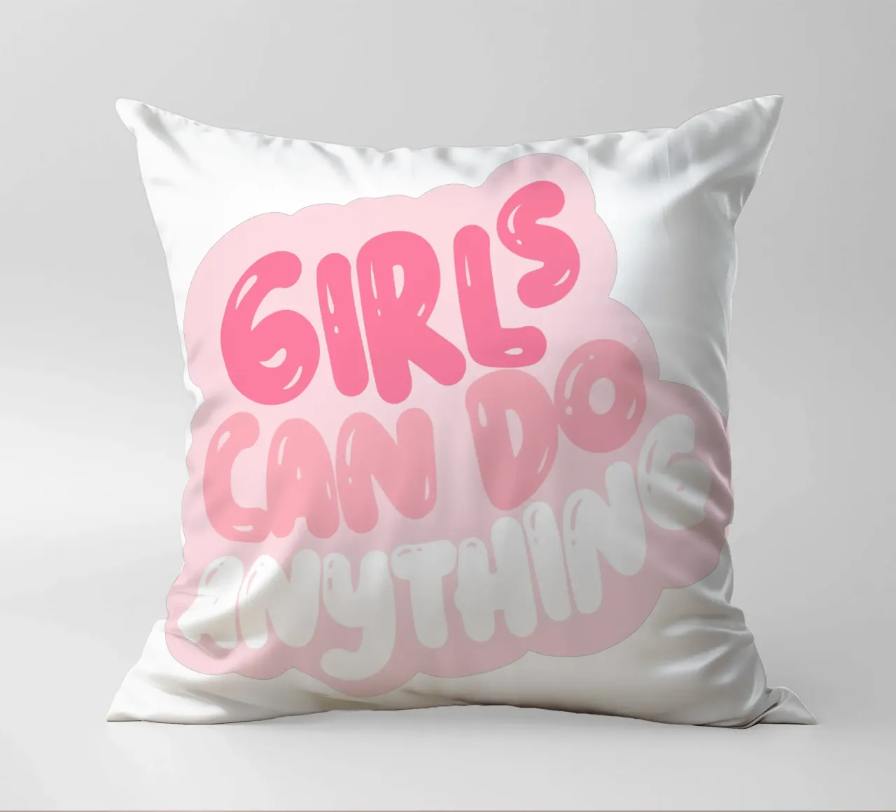 Le ragazze possono fare tutto, Citazione femminista cuscino da pdigitalprints