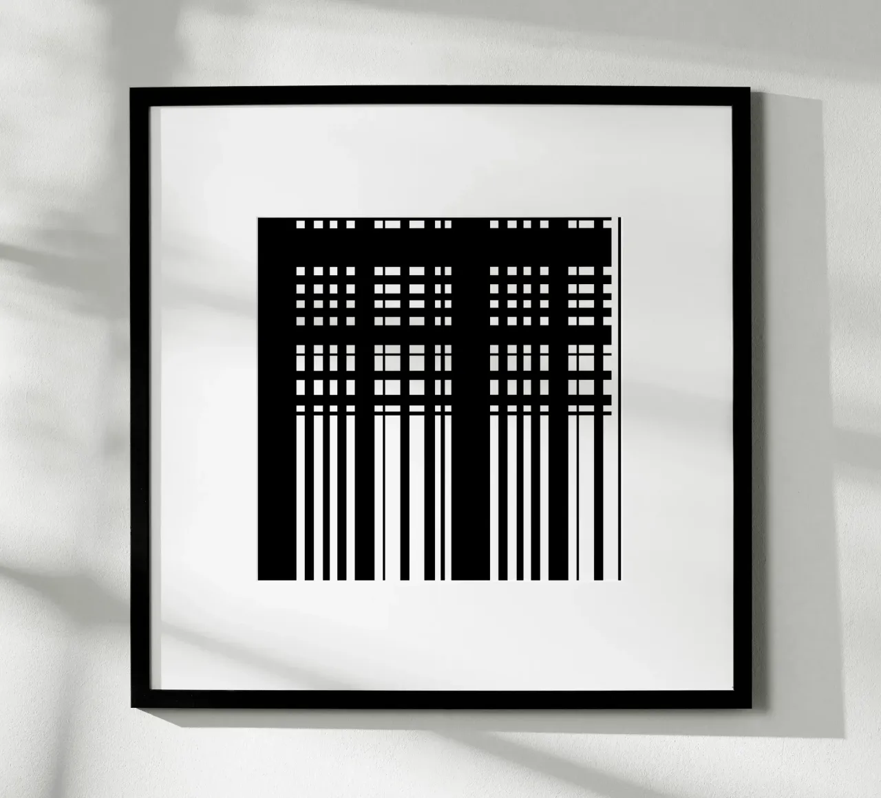 Bianco e nero 4 - Griglie astratte carta hahnemühle da KHouse Studio