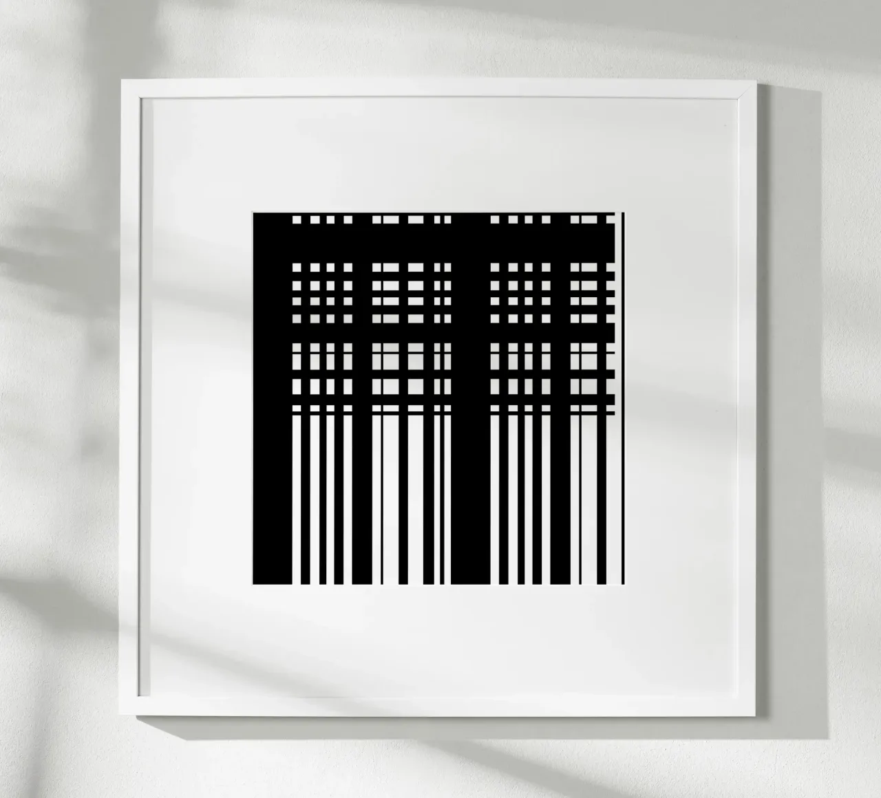 Bianco e nero 4 - Griglie astratte carta hahnemühle da KHouse Studio