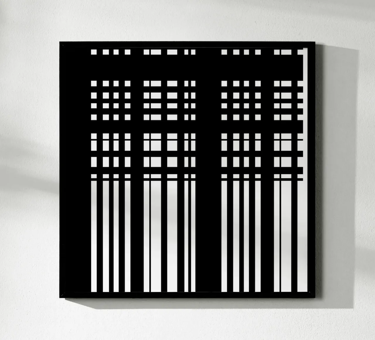 Bianco e nero 4 - Griglie astratte carta hahnemühle da KHouse Studio