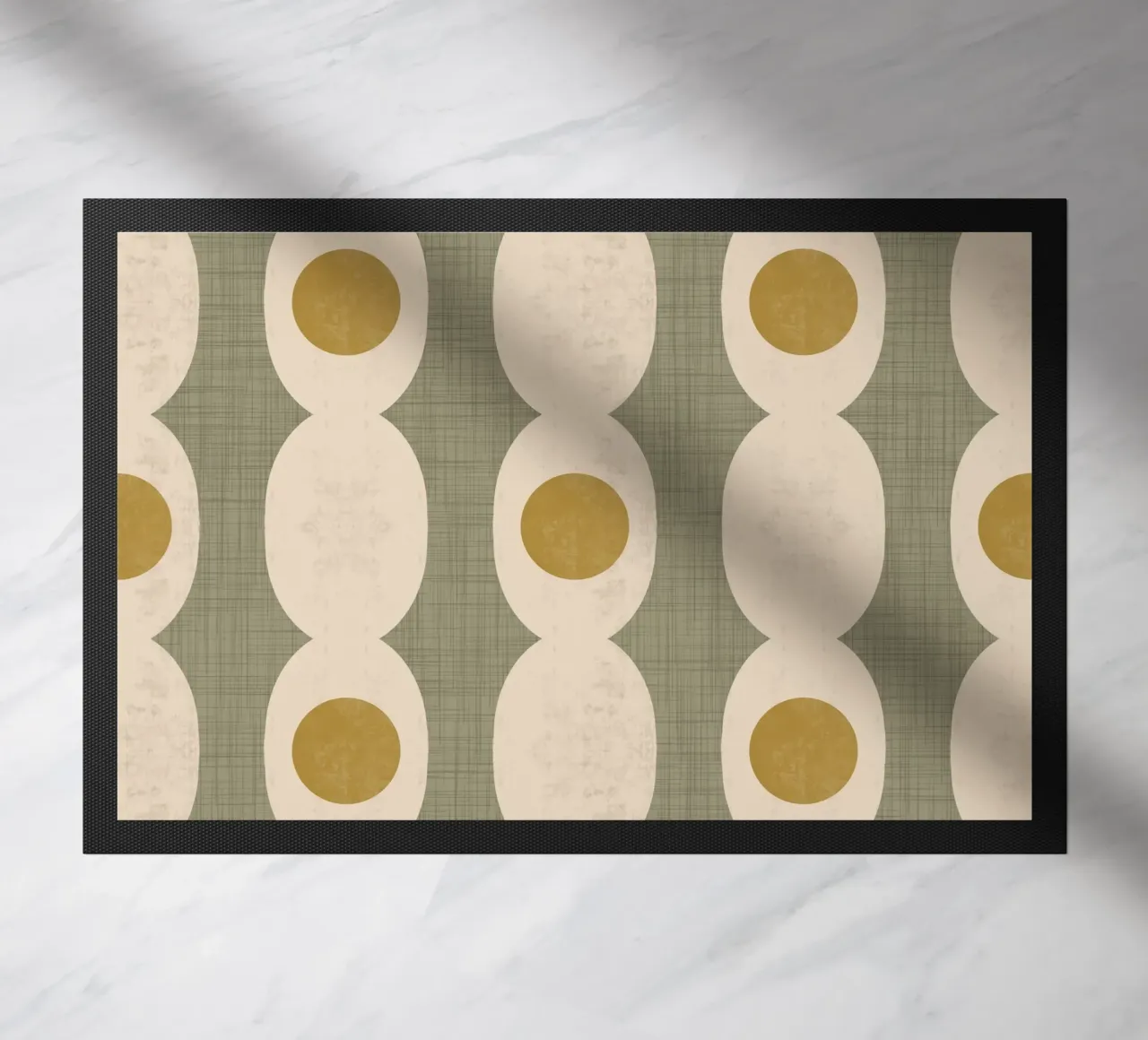 Catena Retro Mod Geo - Verde oliva - Mid Century Modern zerbino da susanacosta