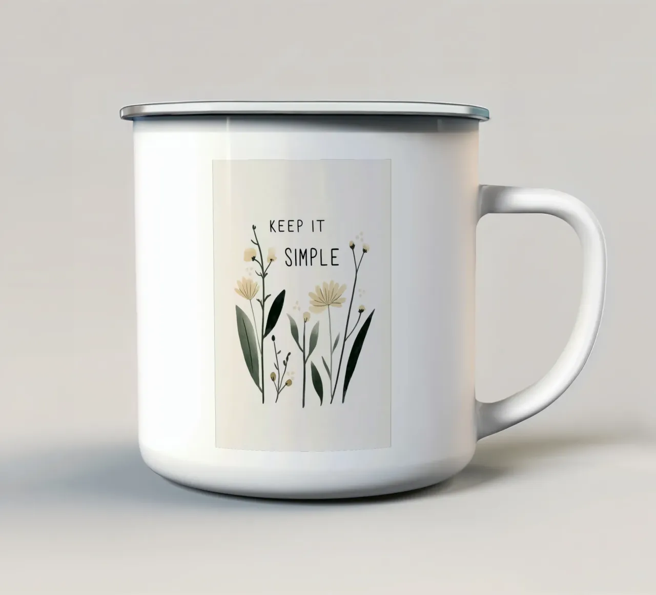 Keep It Simple No 3 tazza in smalto da treechild
