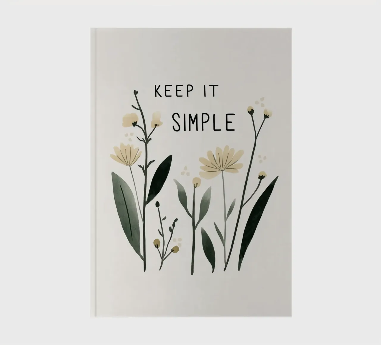 Keep It Simple No 3 notebook by treechild
