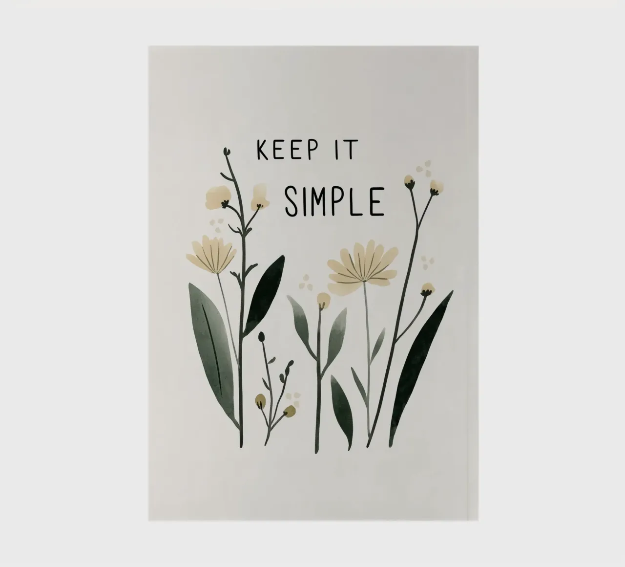 Keep It Simple No 3 notebook by treechild