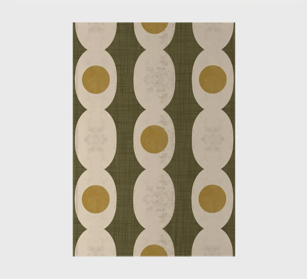 Retro Mod Geo Chain - Muted Olive - Mid Century Modern notebook by susanacosta