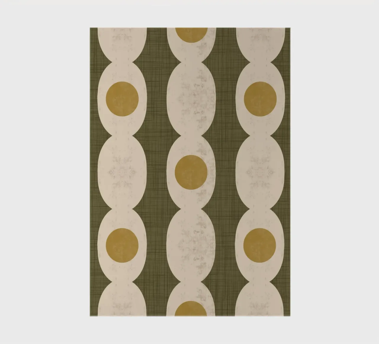 Retro Mod Geo Chain - Muted Olive - Mid Century Modern notebook by susanacosta