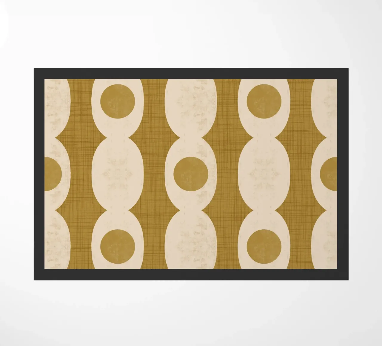 Catena Retro Mod Geo - Marrone senape - Mid Century Modern zerbino da susanacosta