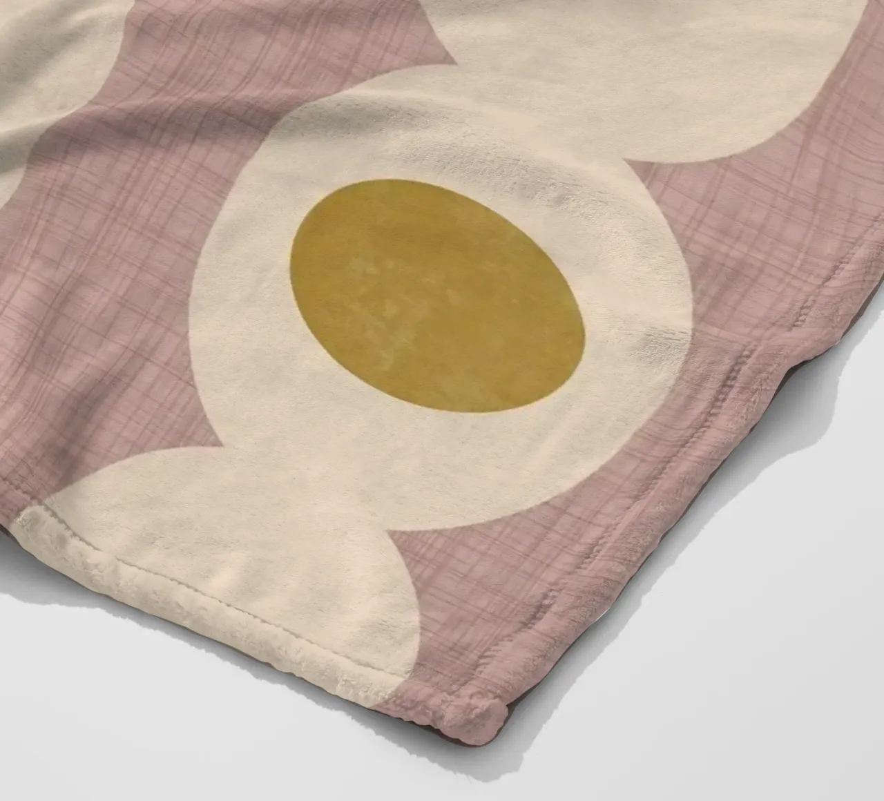 Retro Mod Geo Kette - Mauve - Mid Century Modern Fleecedecke von susanacosta