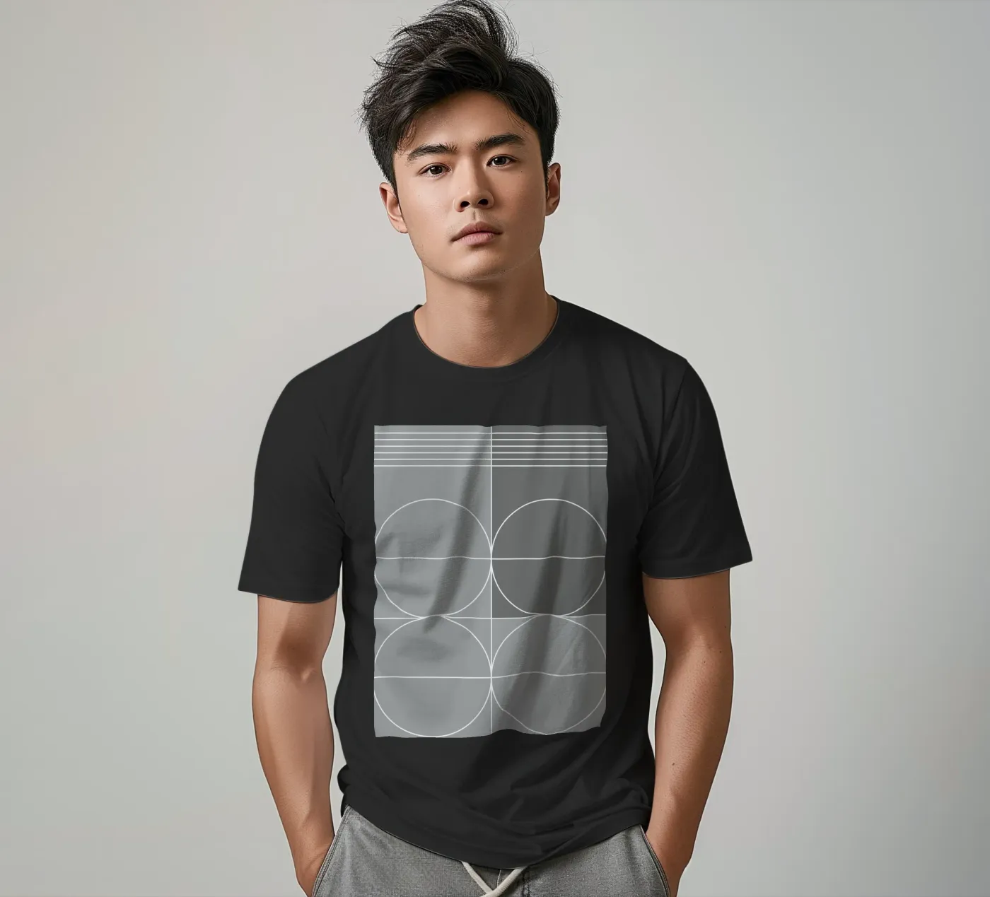 Grigio t-shirt da KHouse Studio