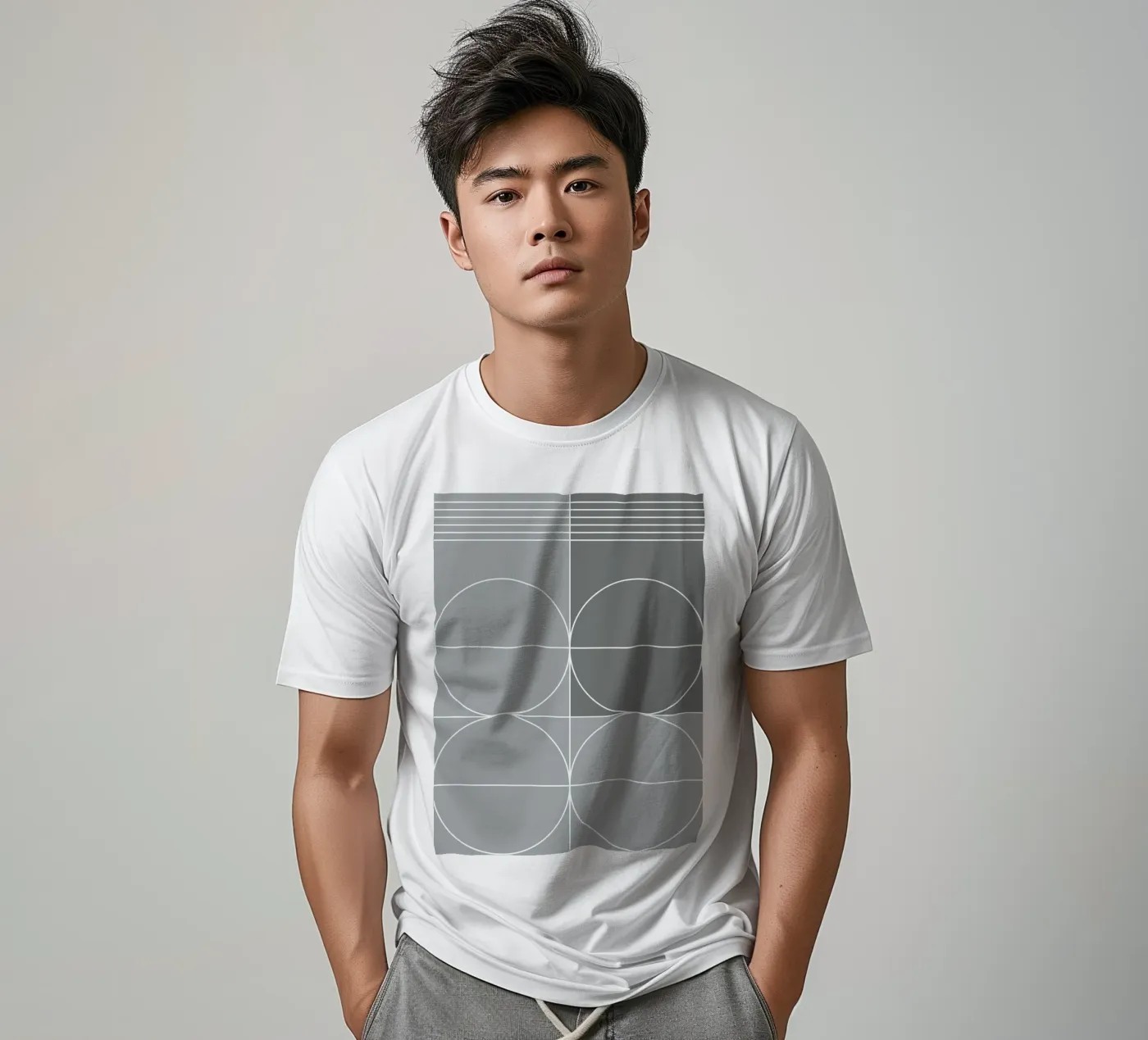 Grigio t-shirt da KHouse Studio