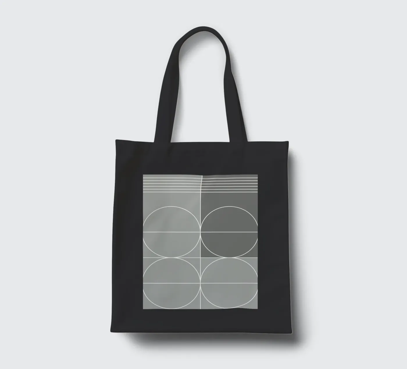 Gray tote bag by KHouse Studio