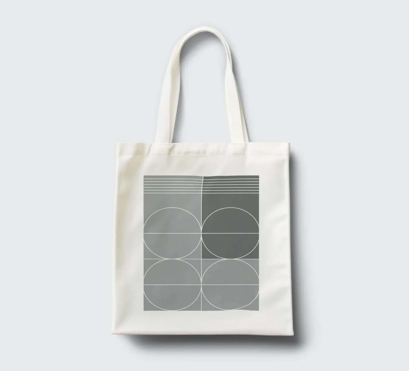 Gray tote bag by KHouse Studio