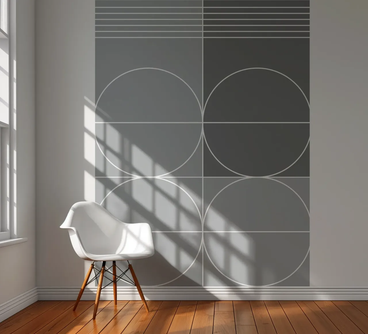 Gray fotobehang van KHouse Studio