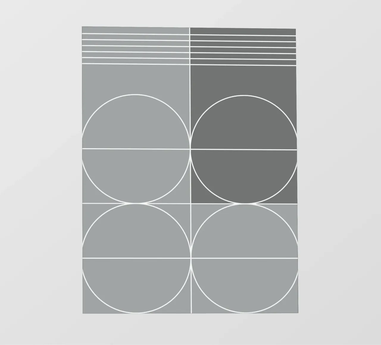 Gray fotobehang van KHouse Studio