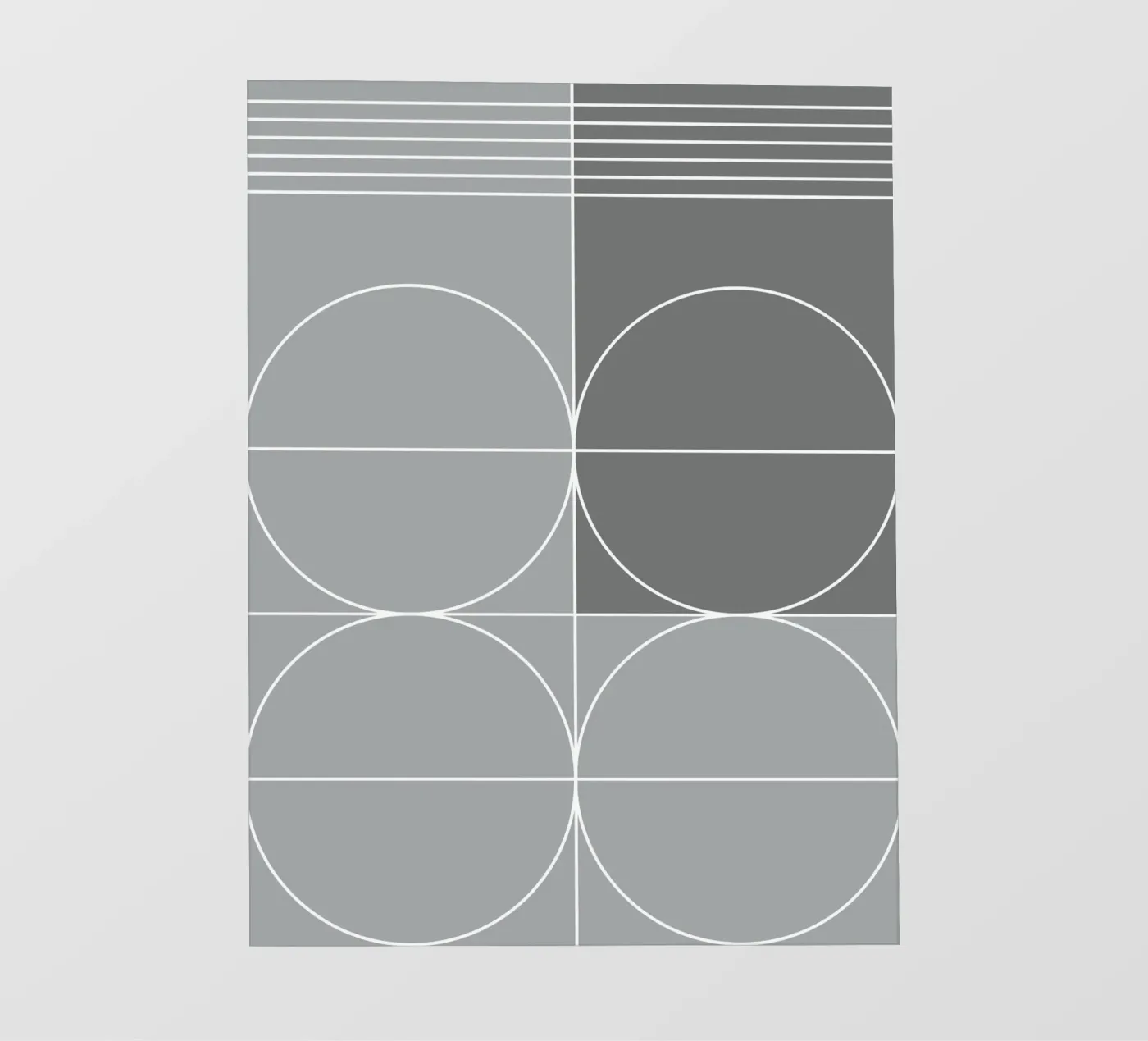 Gray fotobehang van KHouse Studio
