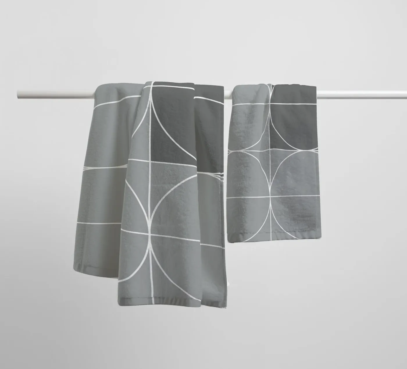 Grijs badhanddoek van KHouse Studio