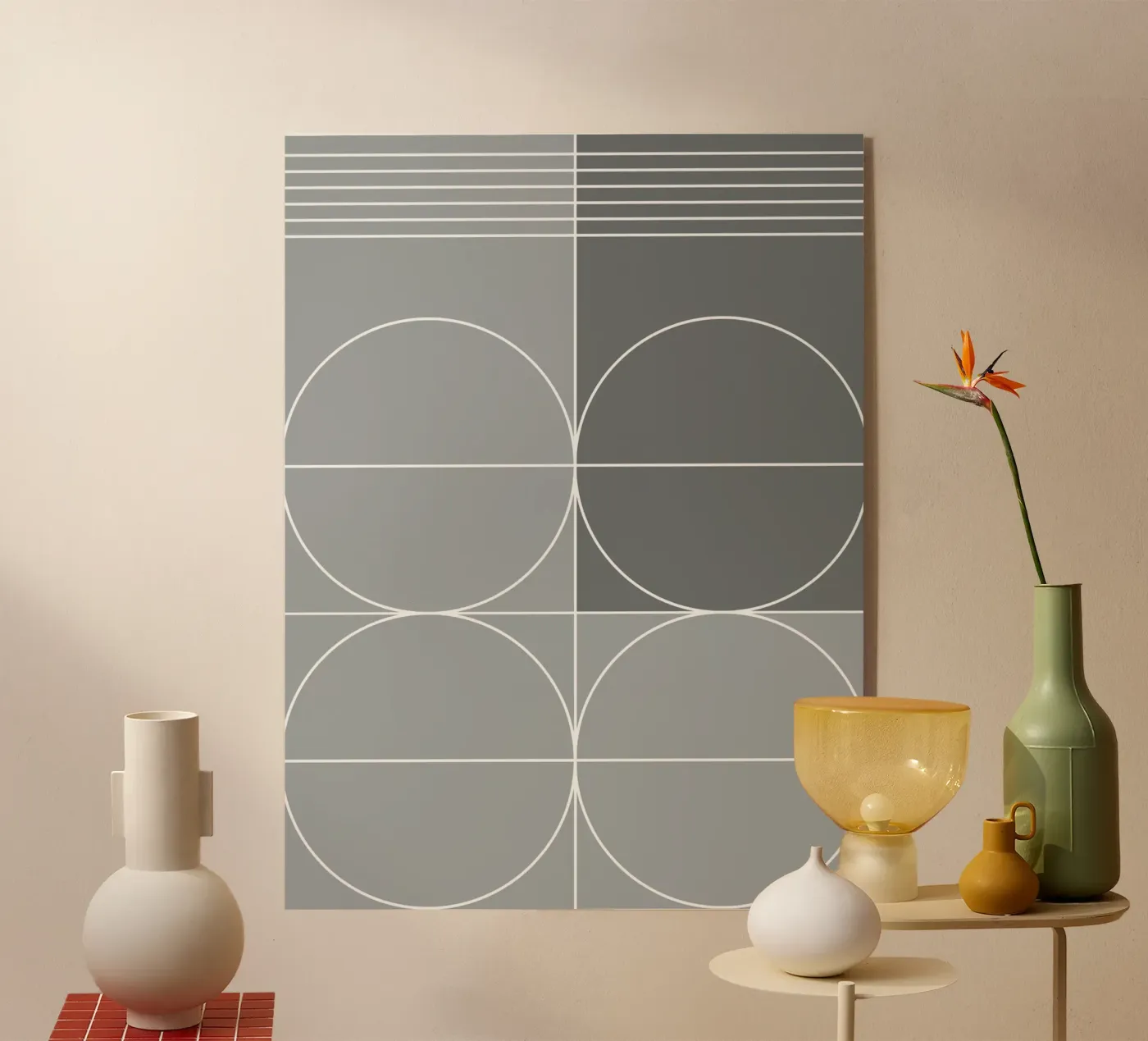 Gray Acryl-Glas von KHouse Studio