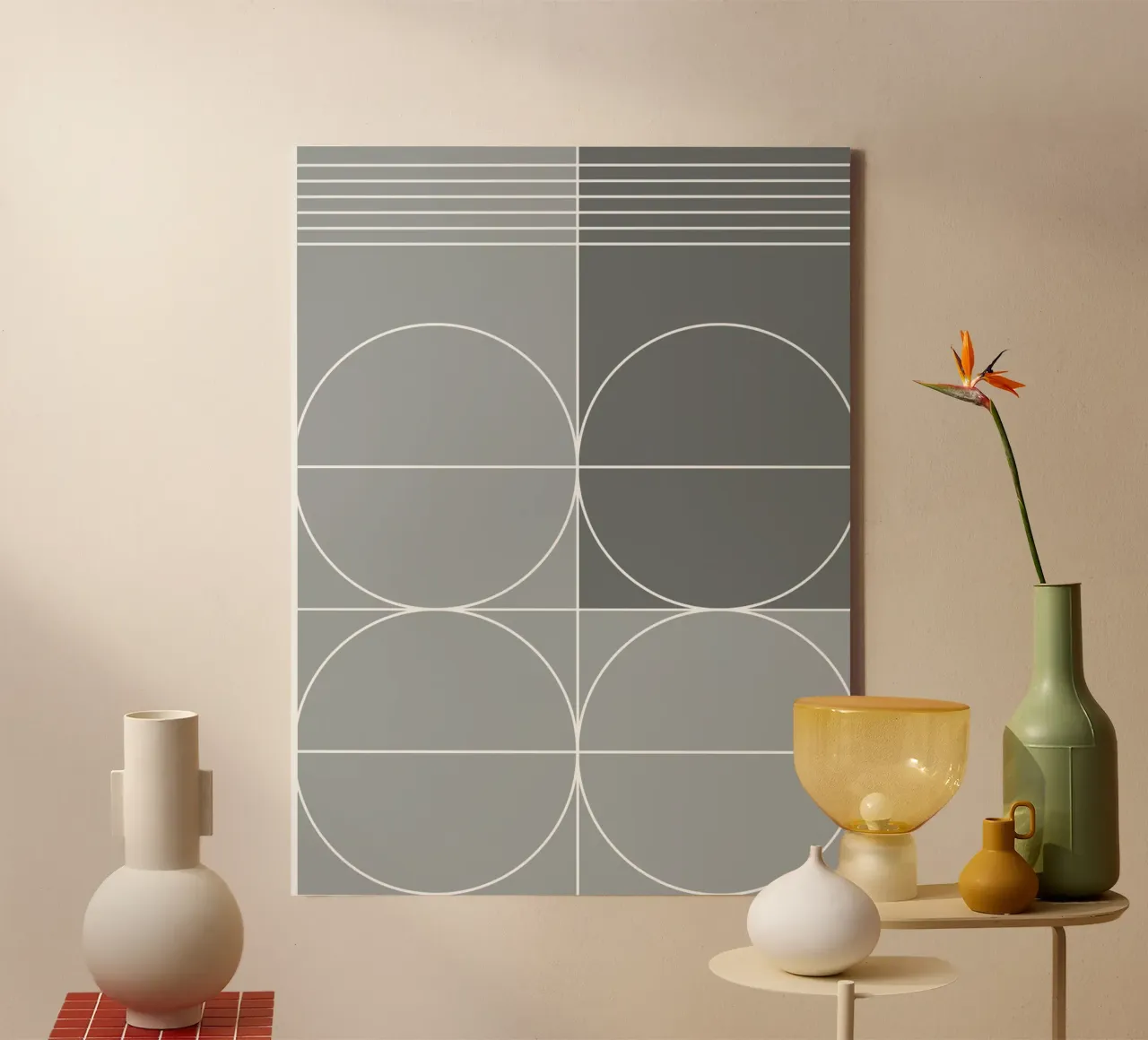 Grijs canvas van KHouse Studio