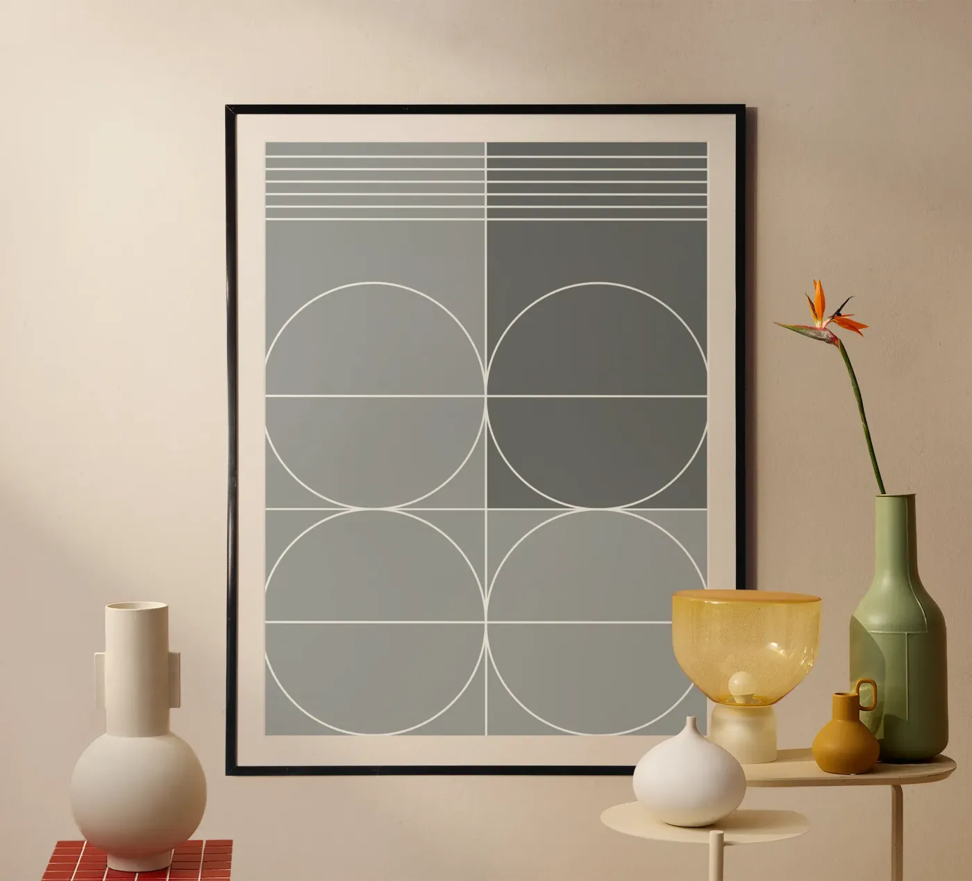 Grijs poster van KHouse Studio