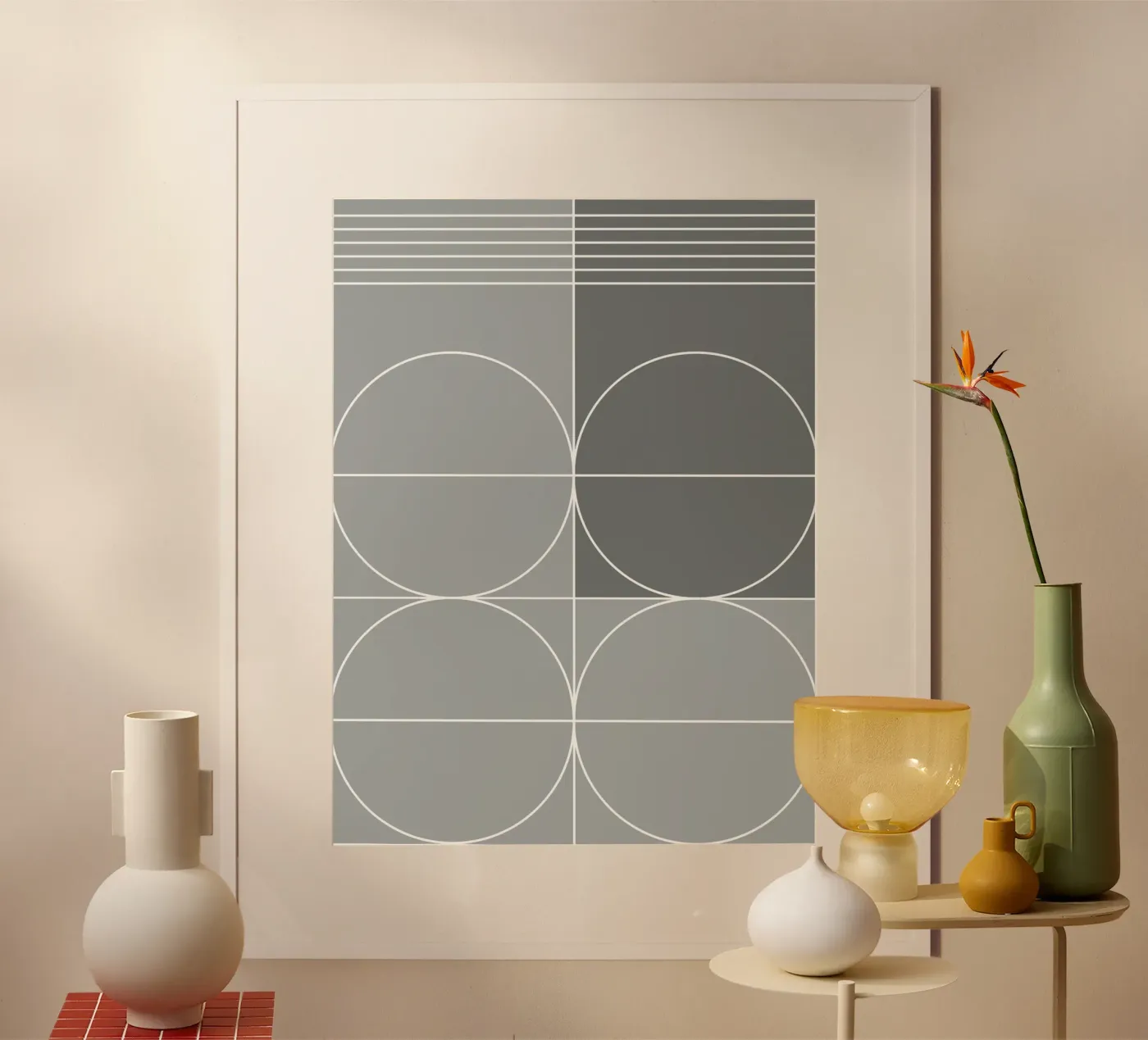 Grijs poster van KHouse Studio