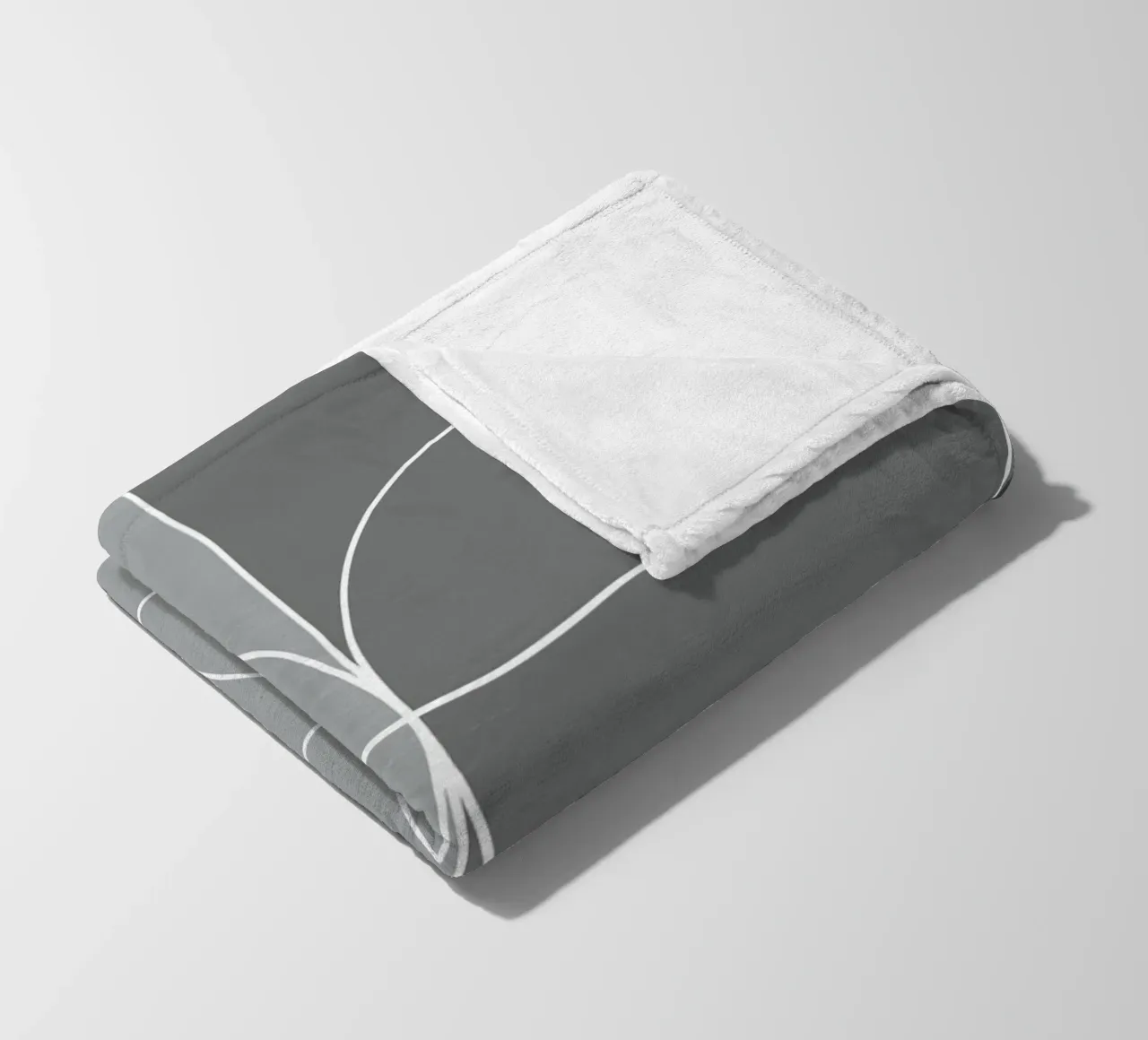 Gray Fleecedecke von KHouse Studio