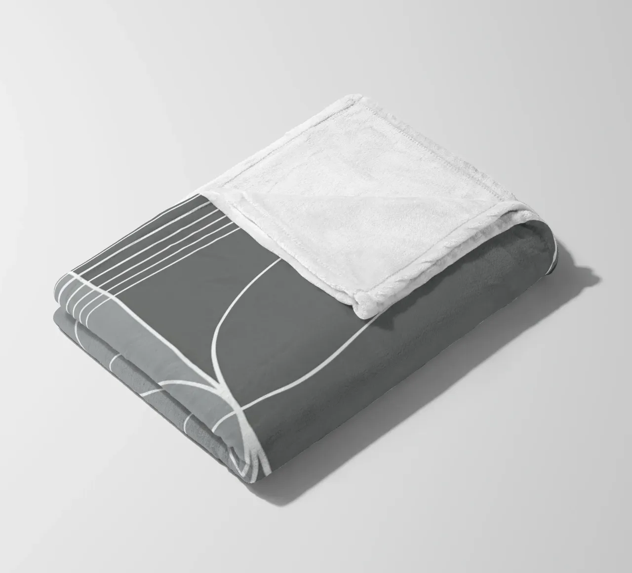 Gray Fleecedecke von KHouse Studio