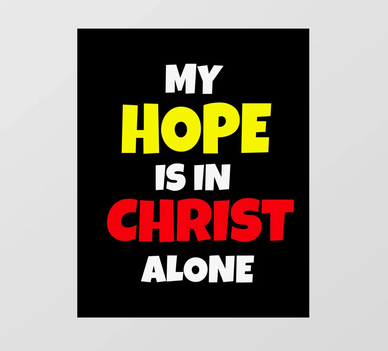 My hope is in Christ alone pellicola backlit da happieeagle