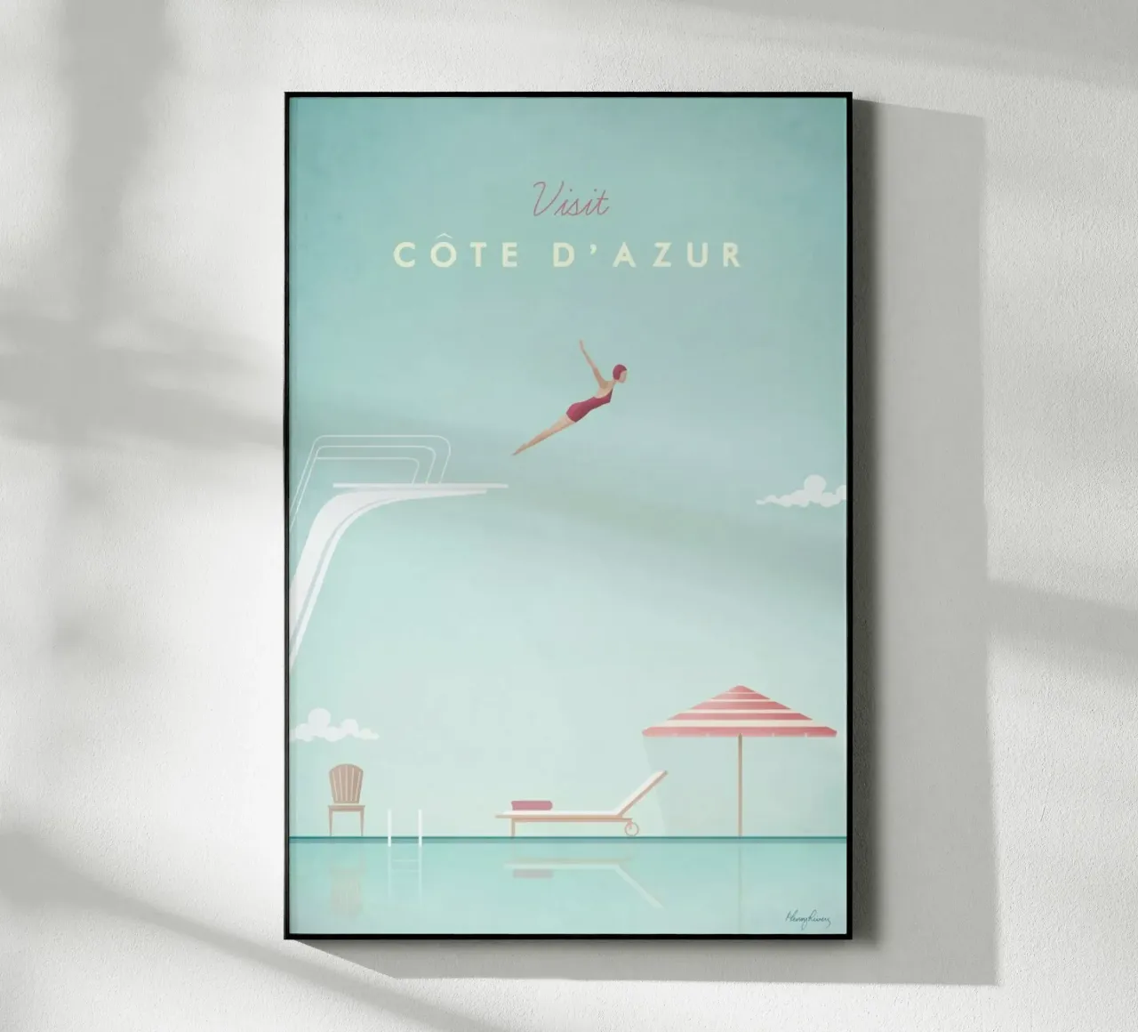 Côte d'Azur plexiglass da Henry Rivers