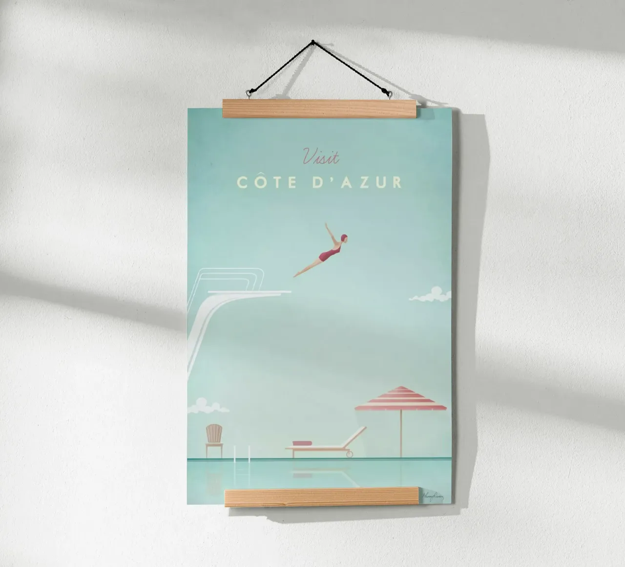 Côte d'Azur poster by Henry Rivers
