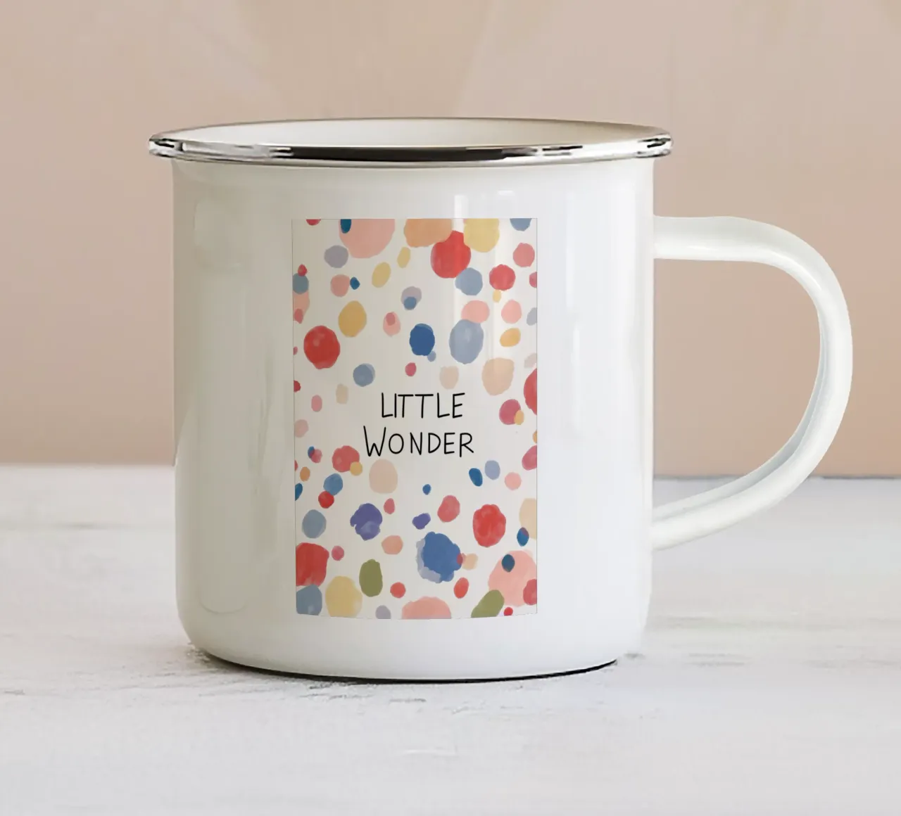Little Wonder No 1 emaille mok van treechild