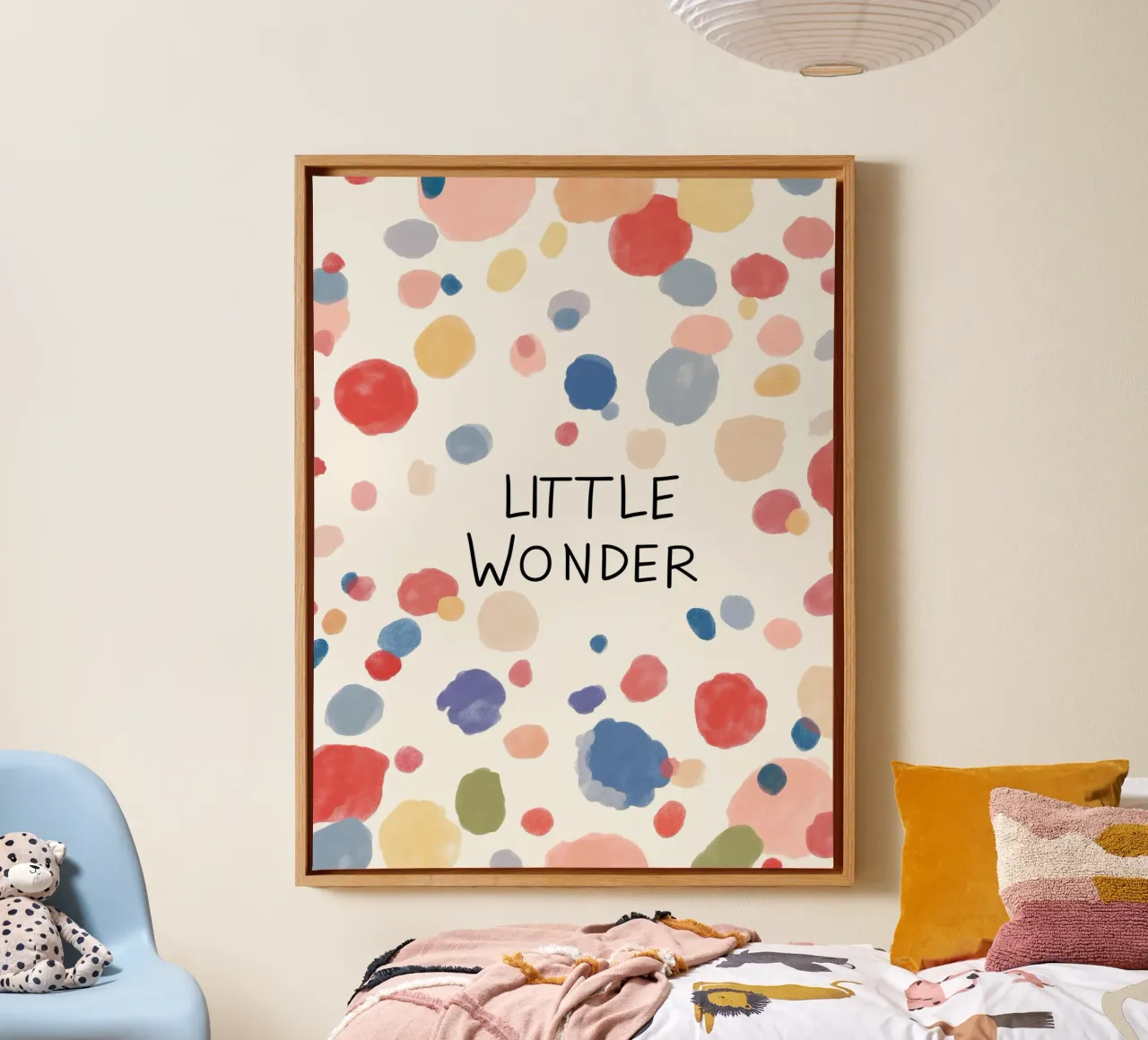 Little Wonder No 1 canvas met Baklijst van treechild