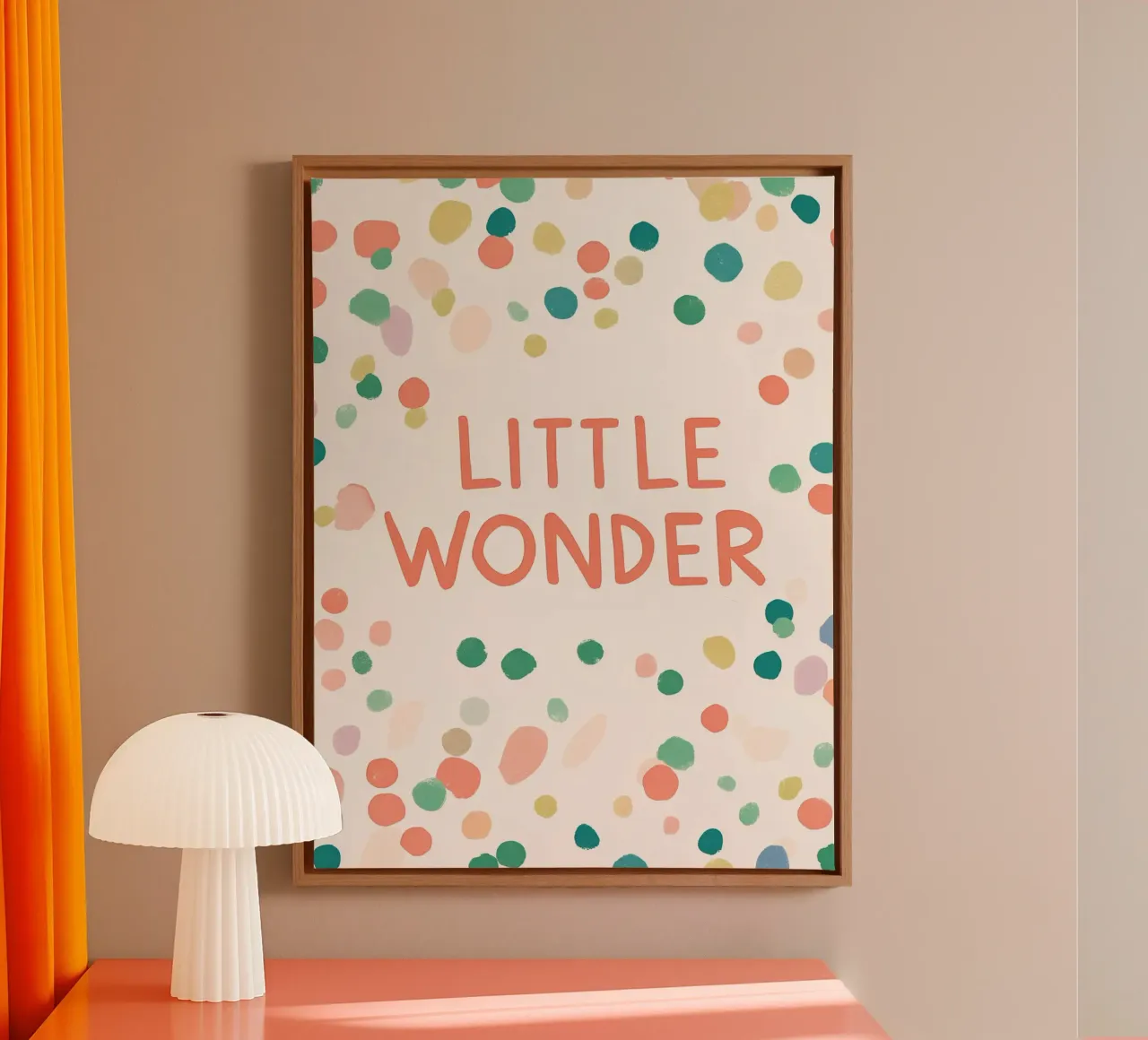Little Wonder No 1 canvas met Baklijst van treechild