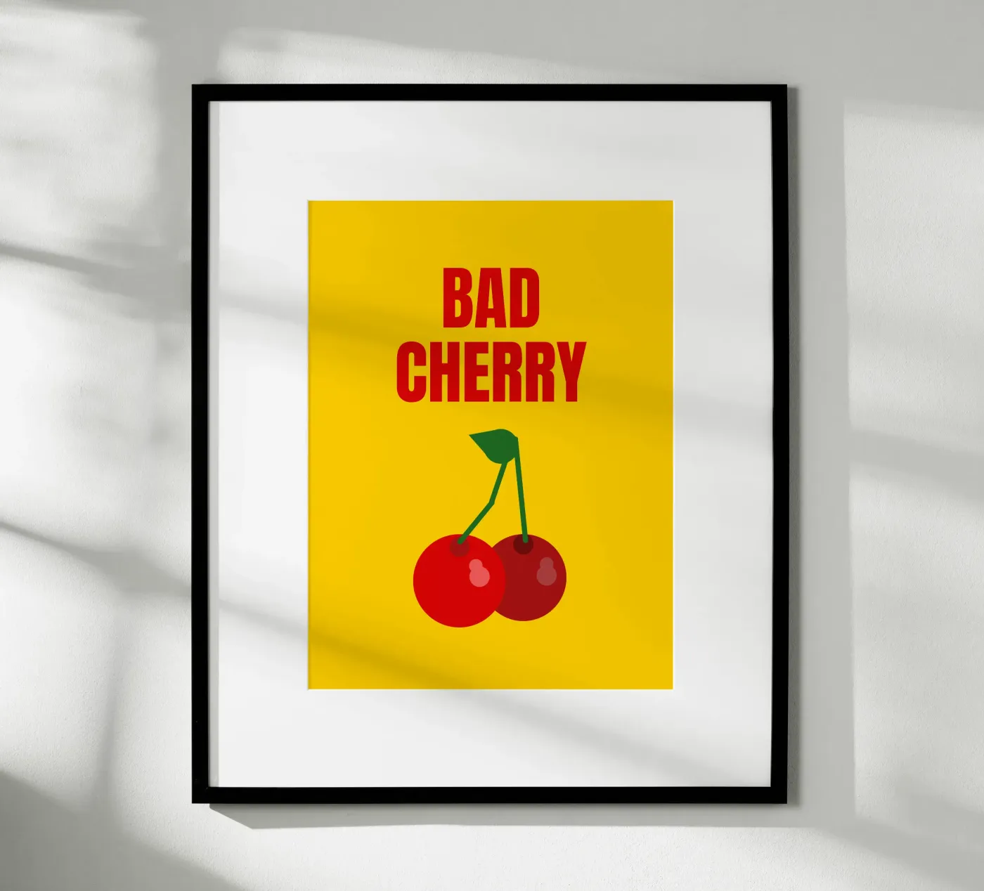 BAD CHERRY yellow poster da HI! there
