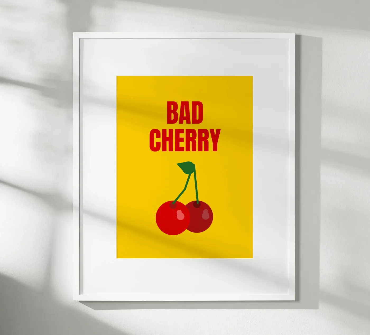 BAD CHERRY yellow poster da HI! there