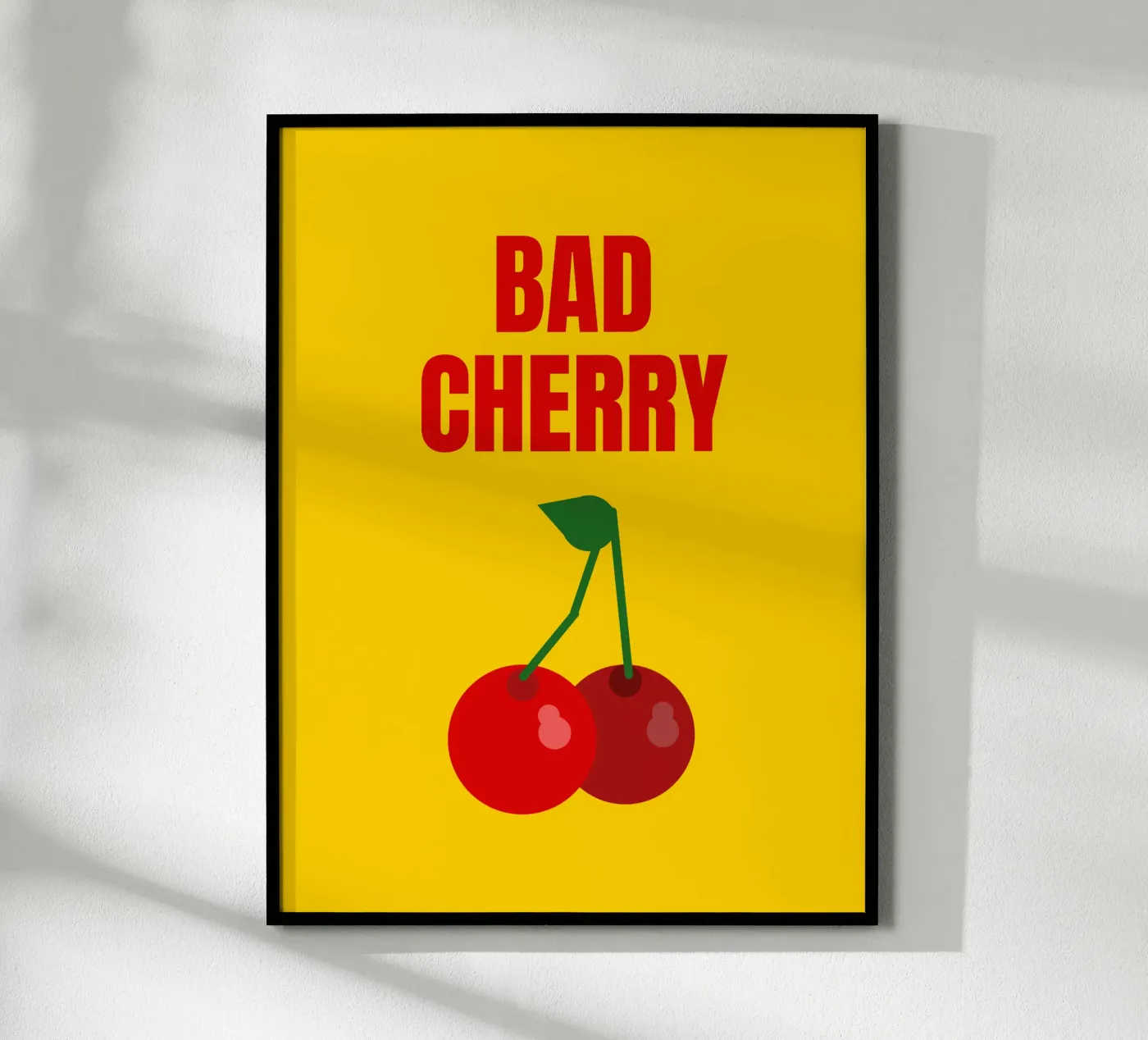 BAD CHERRY yellow poster da HI! there