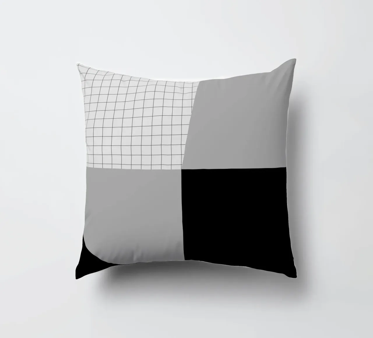Bianco e nero astratto cuscino da KHouse Studio