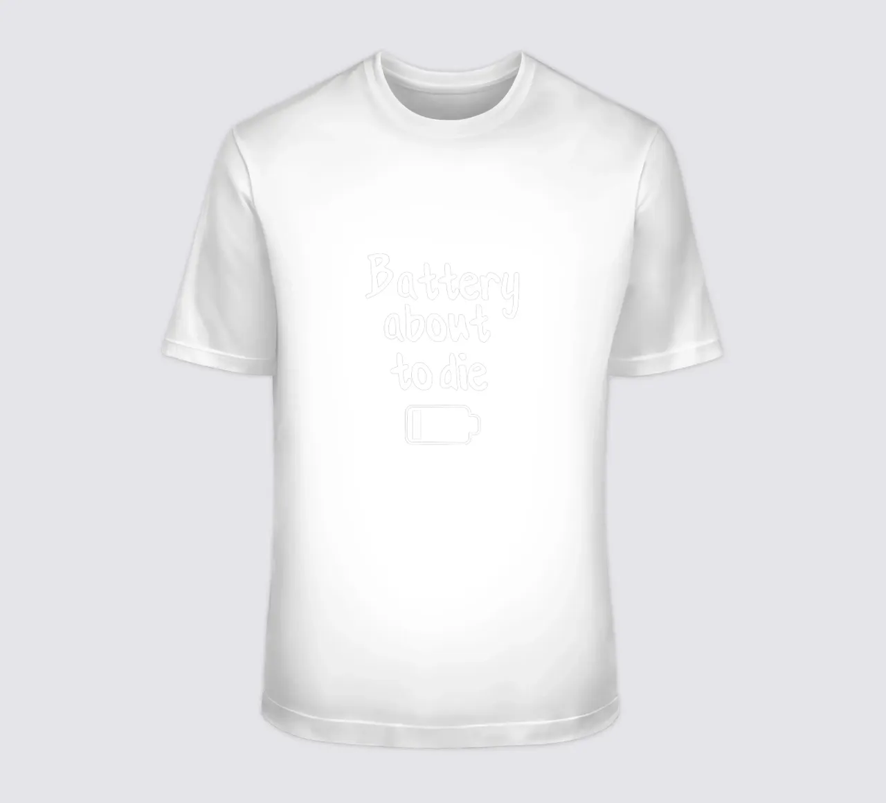 Battery about to die t-shirt da happieeagle