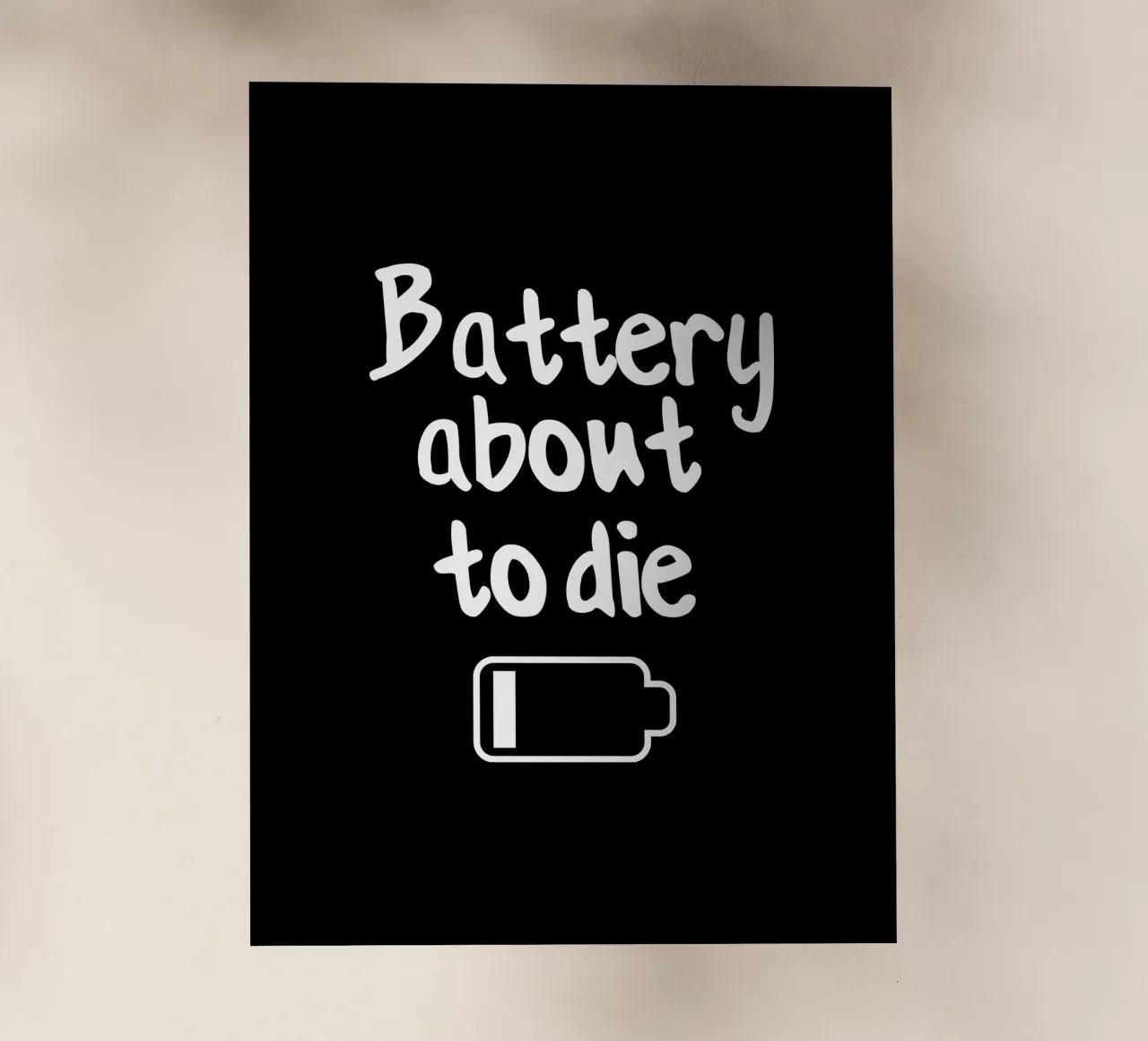 Battery about to die pellicola backlit da happieeagle