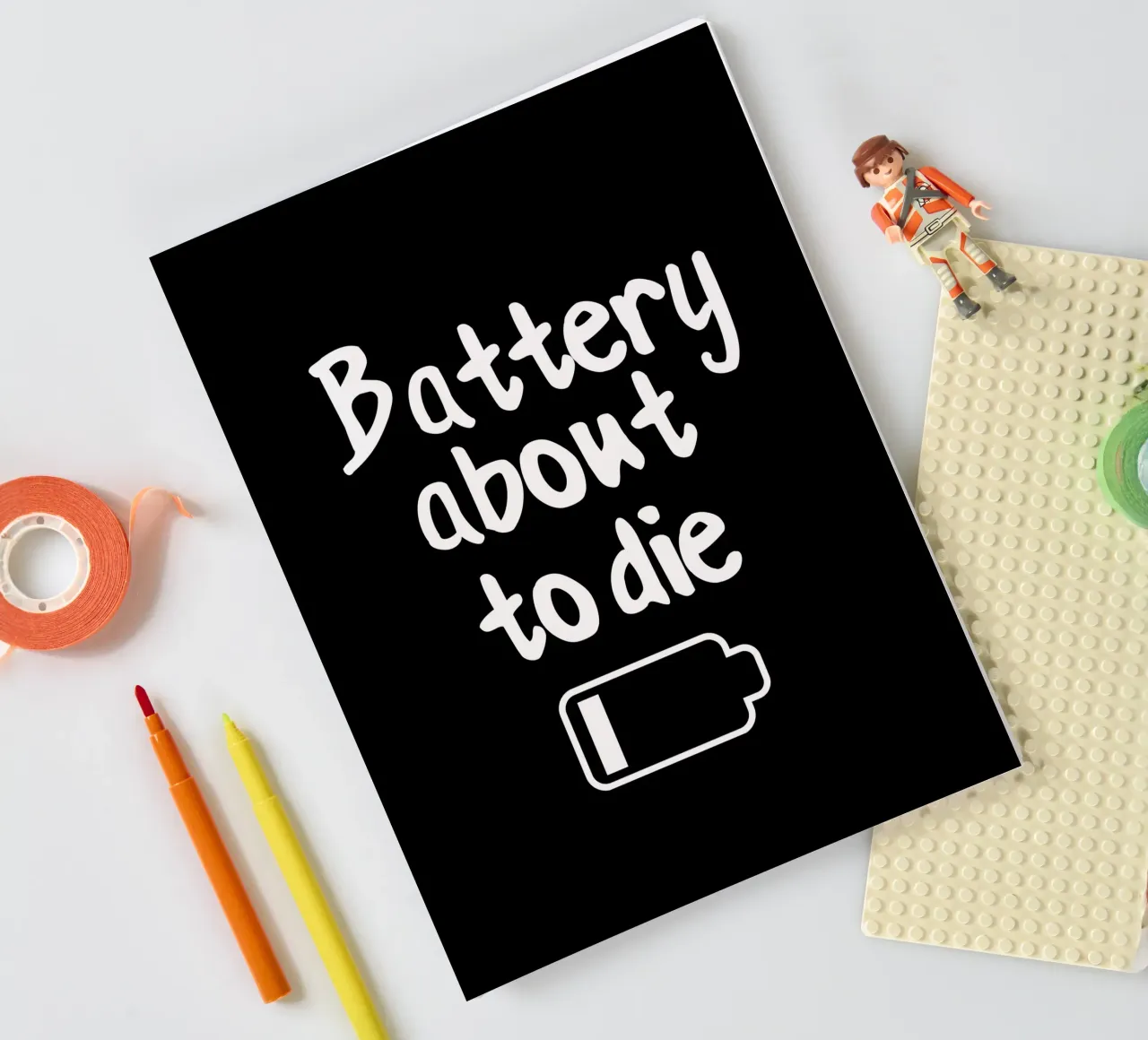 Battery about to die notebook by happieeagle