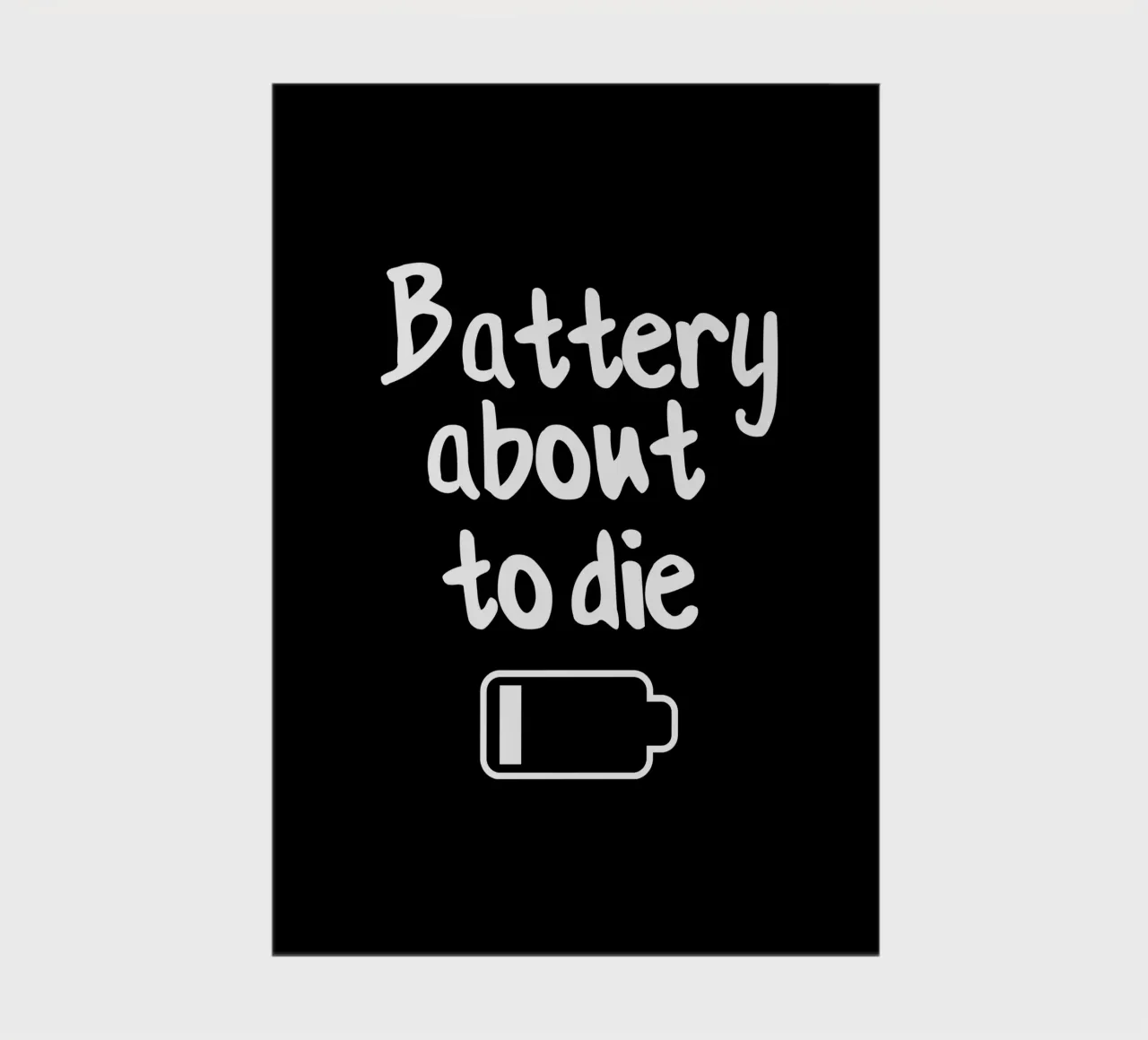 Battery about to die notebook by happieeagle