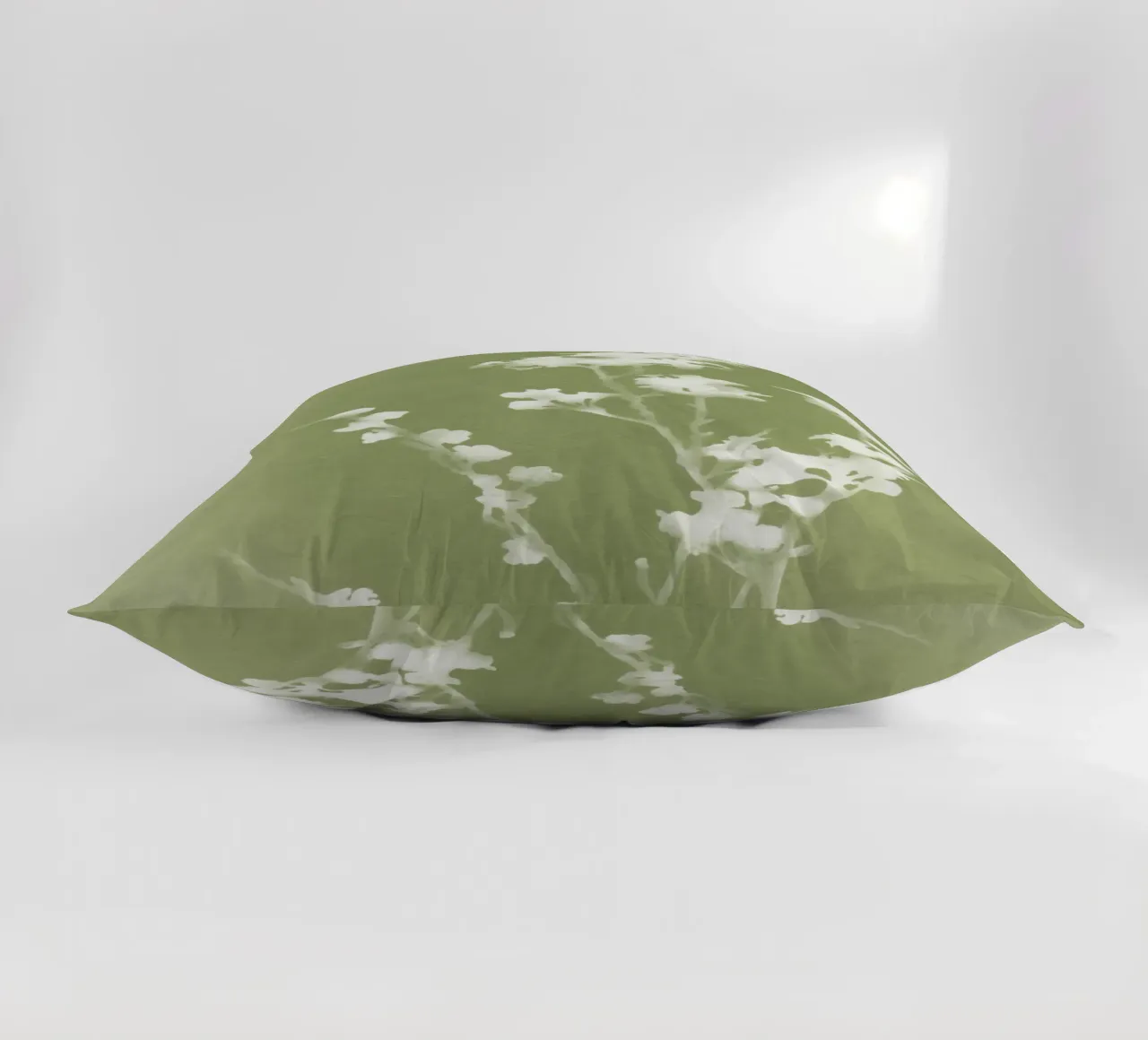Cianotipo verde floreale cuscino da amini54