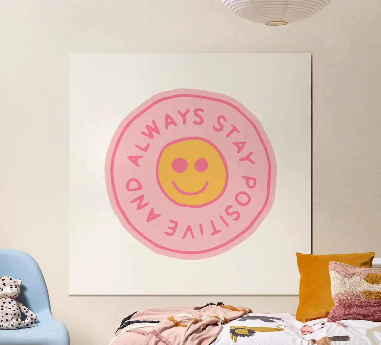Stay Positive Motivational quote poster con telaio in plastica da pdigitalprints