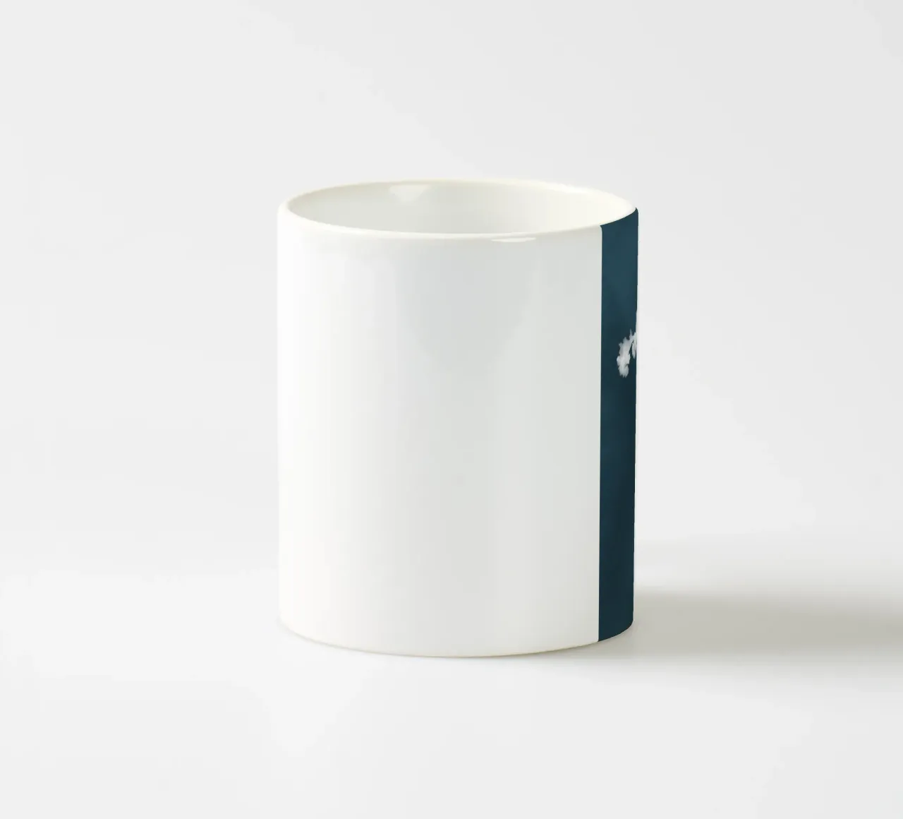 Cianotipia floreale blu tazza in ceramica da amini54