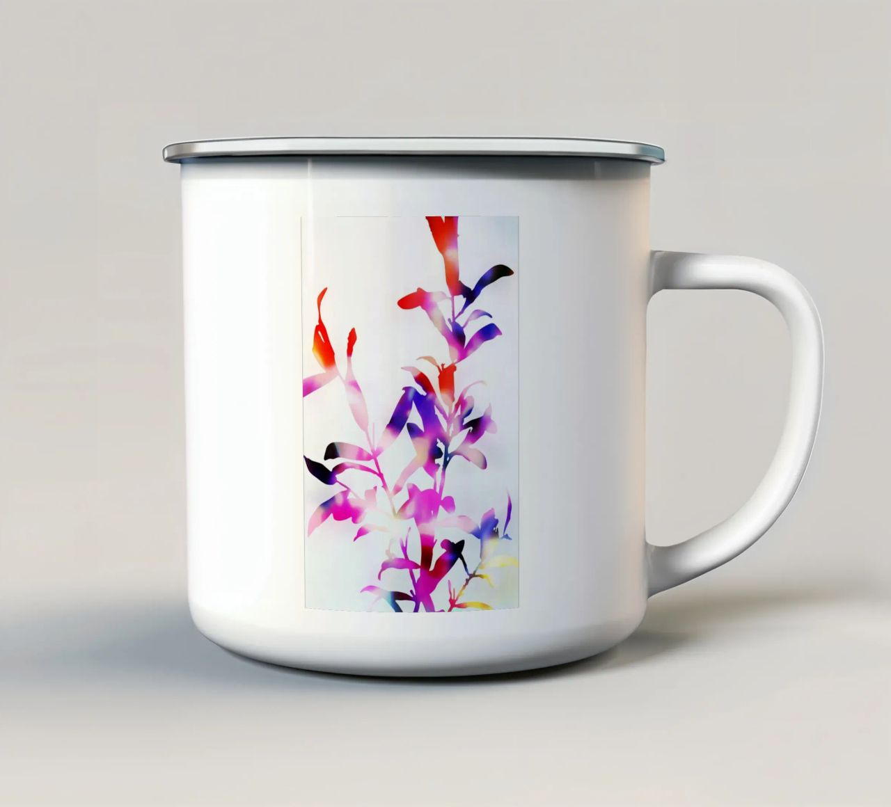 Florescenza Viola tazza in smalto da amini54