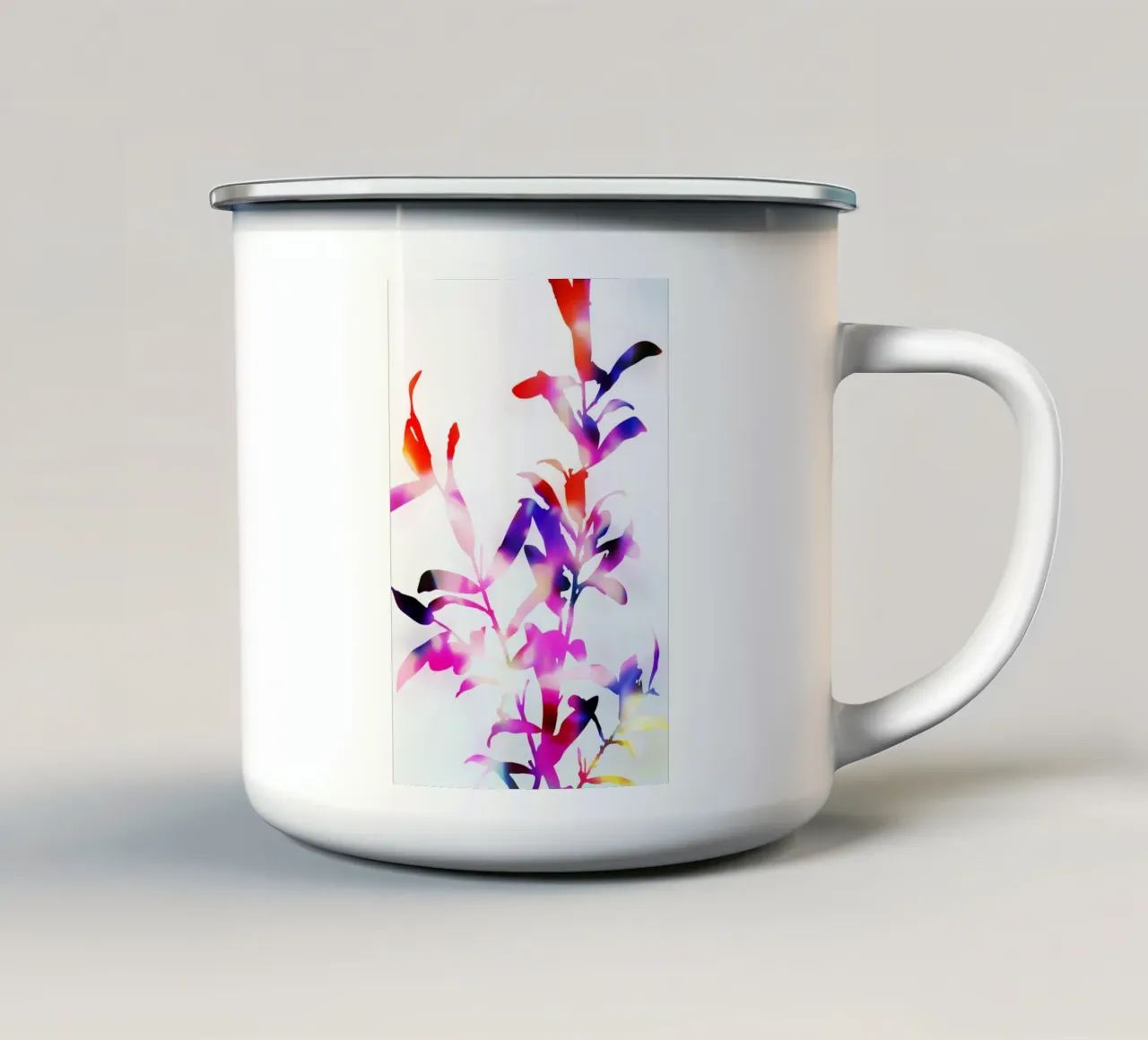 Florescenza Viola tazza in smalto da amini54