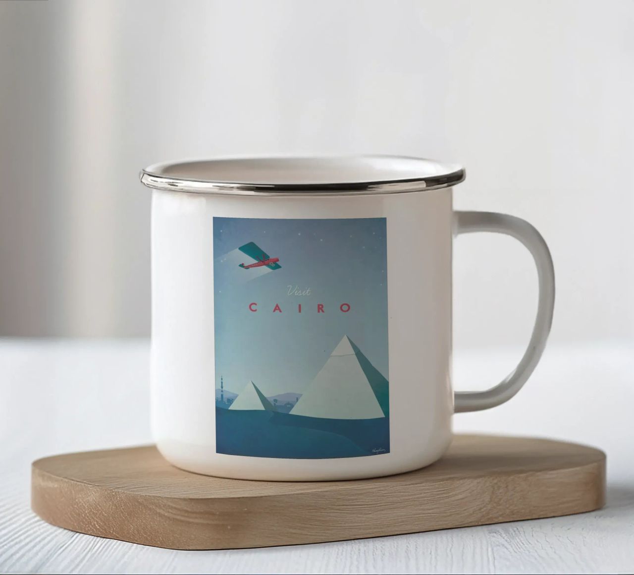 Cairo tazza in smalto da Henry Rivers