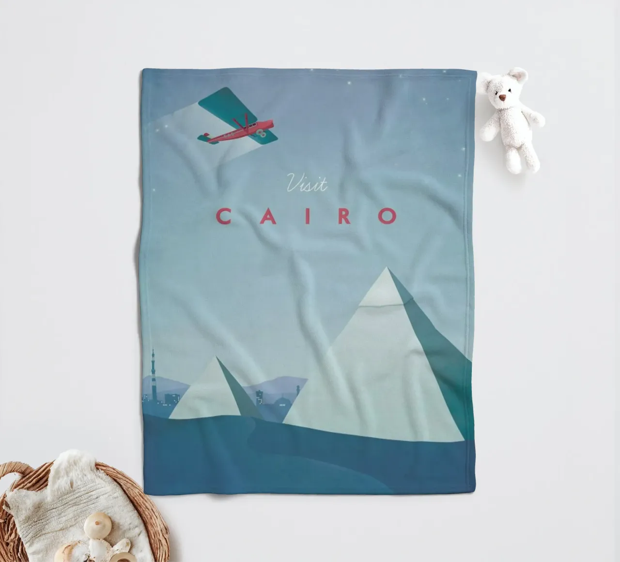 Cairo Fleecedecke von Henry Rivers