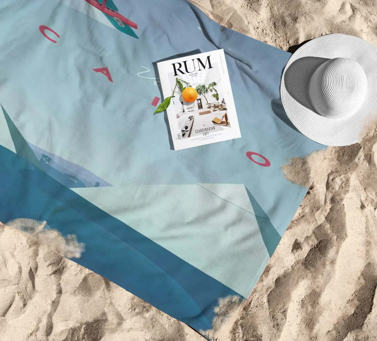 Cairo beach towel by Henry Rivers