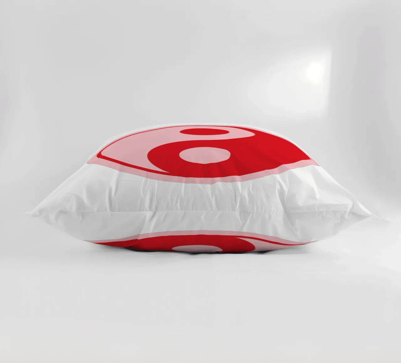 Stampa Ying e Yang rosa e rosso cuscino da pdigitalprints